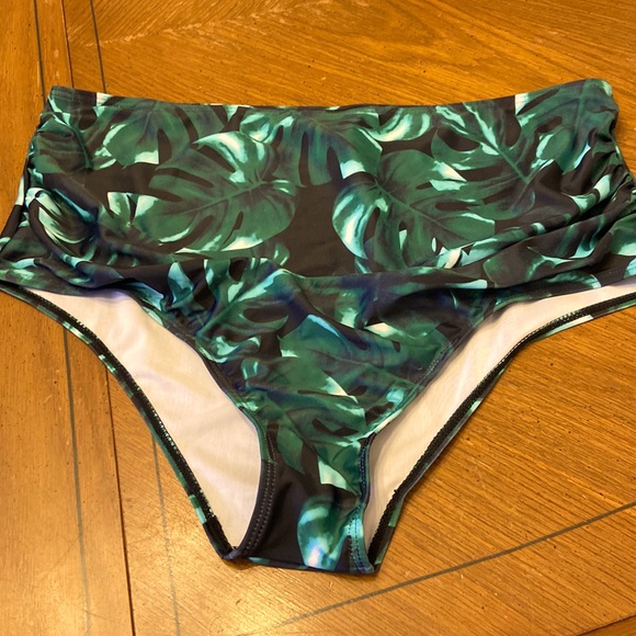 torrid Other - Palm print high waisted bikini bottoms plus size 14